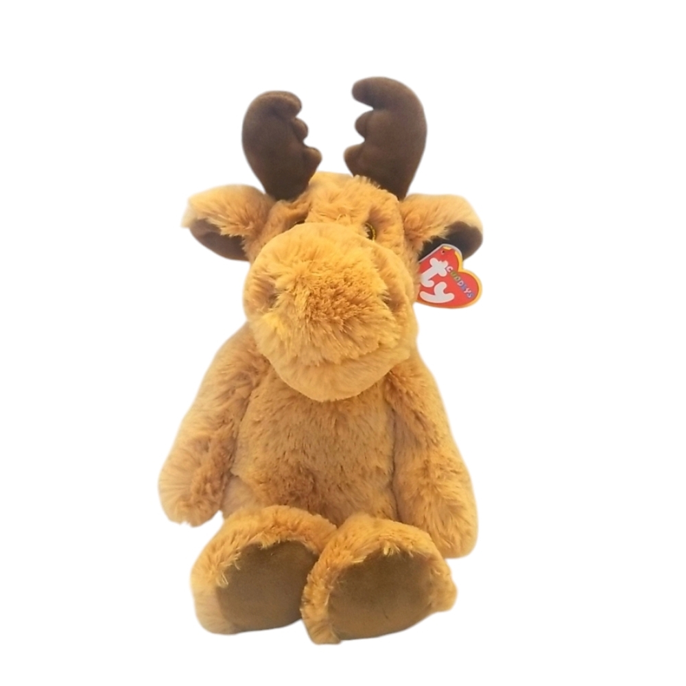 NWT TY Cuddlys Archibald Reindeer Moose Antler Soft Lovey - Cottagecore